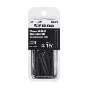 CLC-1-1-2NA.jpg Blíster con 20 clavos negros para concreto 1-1/2 Fiero 40223