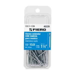 CLE-1-1-2A.jpg Blíster con 70 clavos estándar 1-1/2 con cabeza Fiero 40229