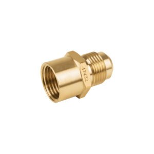 Niple campana de latón de 1/2 X 1/2 Foset 47432