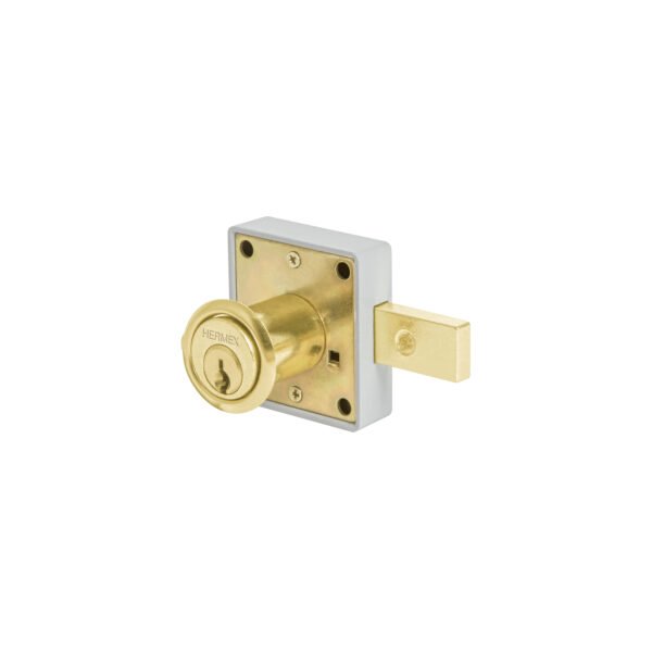 Cerradura para mueble modelo 26 latón HERMEX 43568