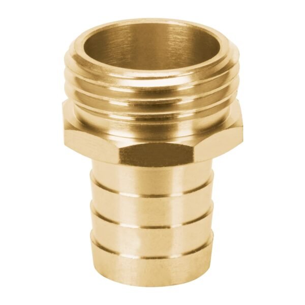 Conector 3/4 macho de latón sólido para manguera Truper 12287