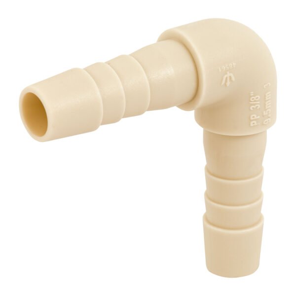 Codo 90° inserción de 3/8 de polipropileno Foset 48561