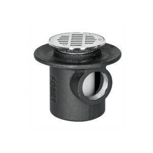 Coladera de hierro de una boca para piso rejilla inox 45301