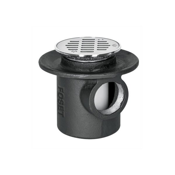 Coladera de hierro de una boca para piso rejilla inox 45301