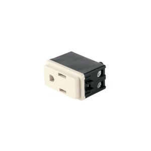 Contacto 2 polos + tierra marfil línea Volteck Basic 27230