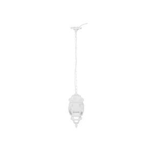 Arbotante tipo farol tradicional colgante p/exterior blanco 47296