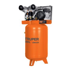 Compresor lubricado de banda 120L 4HP vert 220V TRUPER 19358