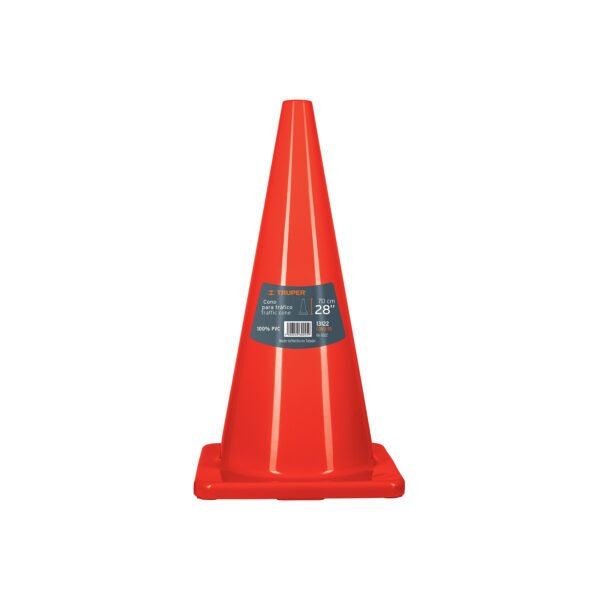 Cono de precaución de 70 cm de PVC Truper 13122
