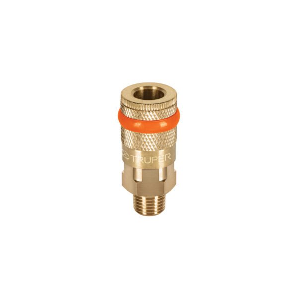 Cople rápido de latón macho cuerda 1/4 NPT TRUPER 19085