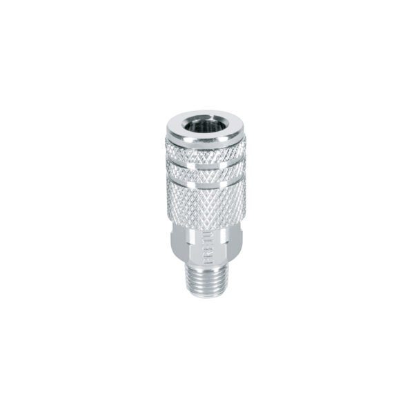 Cople rápido de acero macho cuerda 1/4 NPT PRETUL 27029