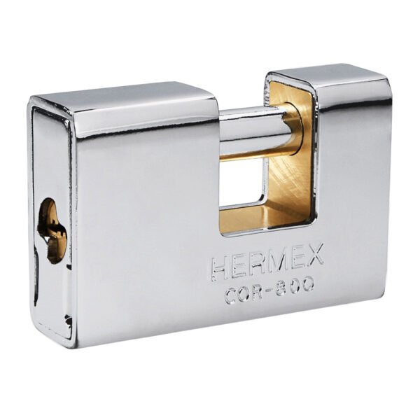 Candado antipalanca 80mm blindado llave puntos HERMEX 43352