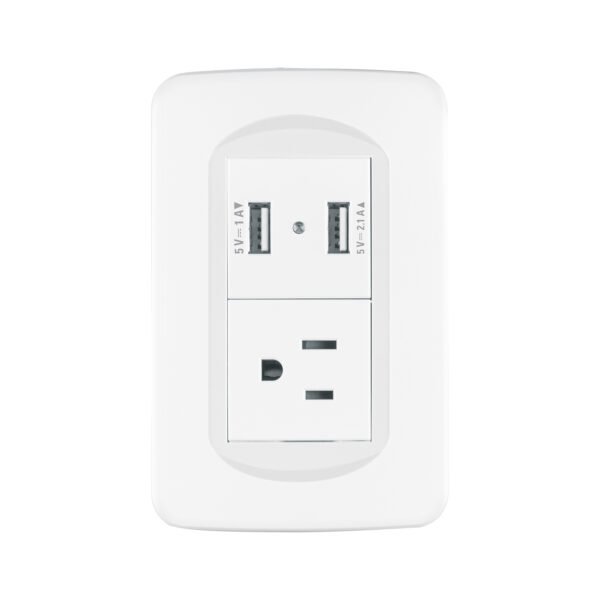 Placa armada 1contacto y 2 puertos USB 1.5 módulos Toledo 29062