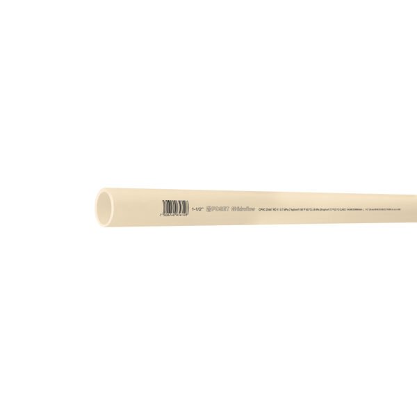 Tubo de 1-1/2 CPVC hidráulico RD 11 3m 2.1kg FOSET 45561
