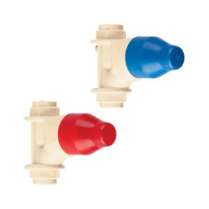 Juego de 2 llaves de empotrar CPVC para regadera 1/2 FOSET 44820