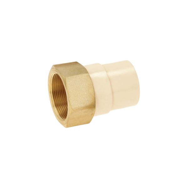 Adaptador CPVC 1-1/2 hembra inserto metálico-latón FOSET 44923