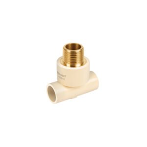 Tee reducida macho de CPVC 3/4 x 3/4 x 1/2 inserto latón 48912