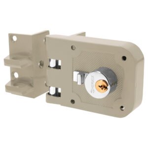 Cerradura sobreponer puerta corrediza instala-fácil izq. 43489