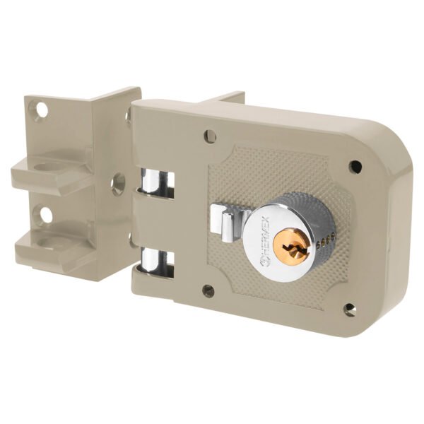 Cerradura sobreponer puerta corrediza instala-fácil izq. 43489