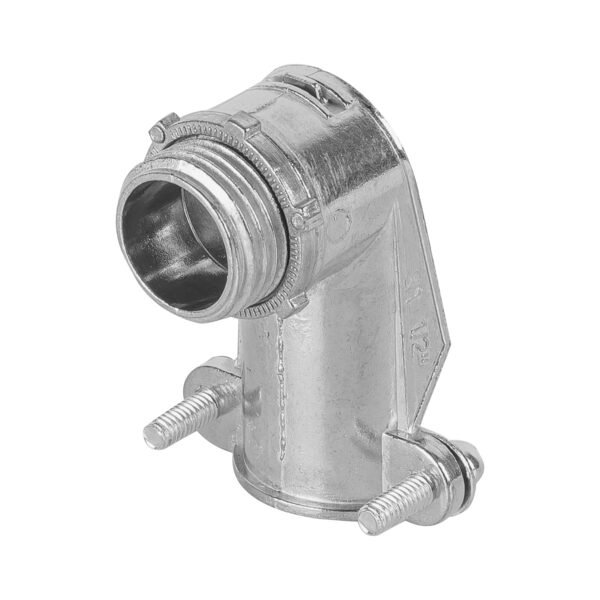 Conector curvo 1/2 para tubo flexible metálico Volteck 47343