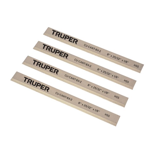Cuchillas para canteadora CANT-8X-2 4 pzs en caja TRUPER 16921