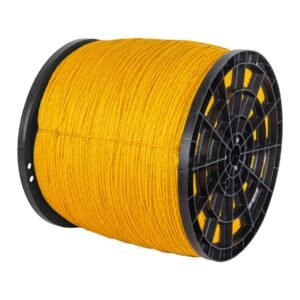 Metro de cuerda amarilla de polipropileno 4mm carrete 2380m 40174