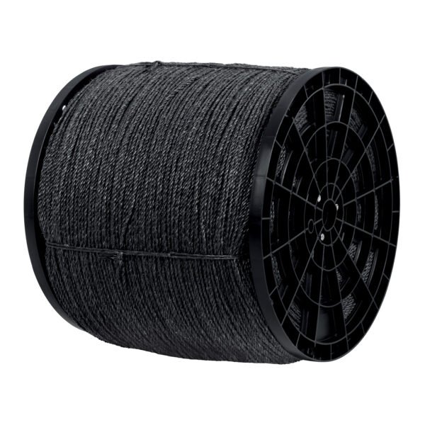 Kilo de cuerda negra de polipropileno 4 mm carrete 20kg 40762