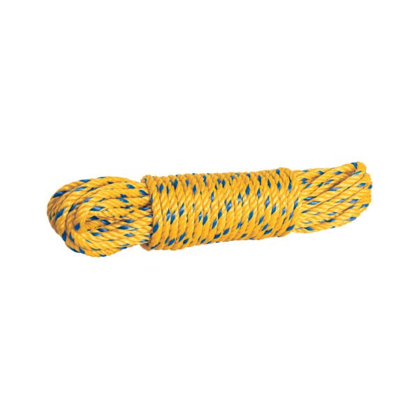 Madeja de cuerda amarilla de polipropileno 6mm 15m FIERO 40963