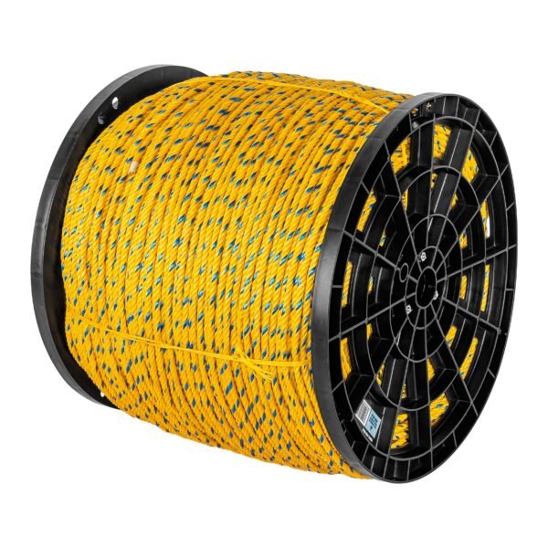 Kilo de cuerda amarilla de polipropileno 6mm carrete 20kg 44485