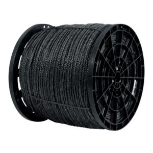 Kilo de cuerda negra de polipropileno 6 mm carrete 20kg 40763