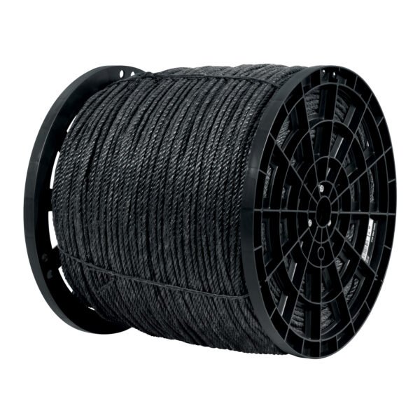 Kilo de cuerda negra de polipropileno 6 mm carrete 20kg 40763
