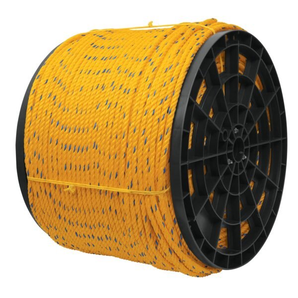 Kilo de cuerda amarilla de polipropileno 8mm carrete 20kg 44486