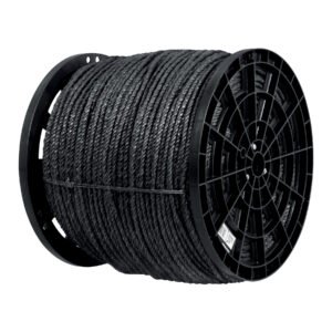 Kilo de cuerda negra de polipropileno 8 mm carrete 20kg 40764