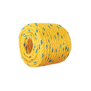 Metro de cuerda amarilla de polipropileno 10 mm rollo 22m 40095