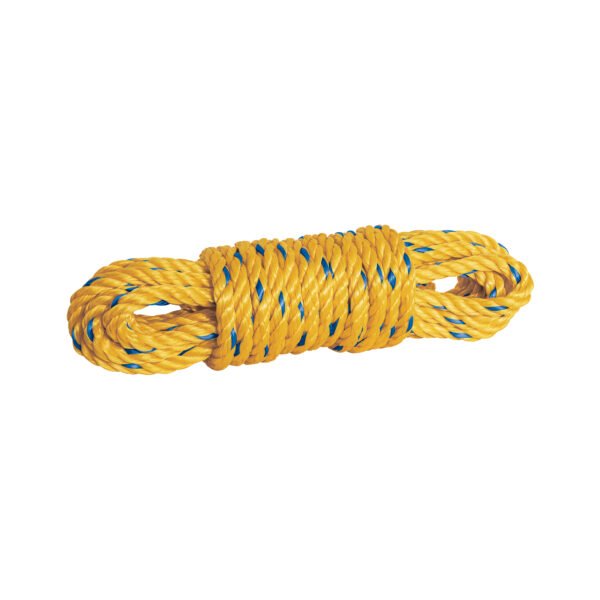Madeja de cuerda amarilla de polipropileno 10mm 8m FIERO 40965