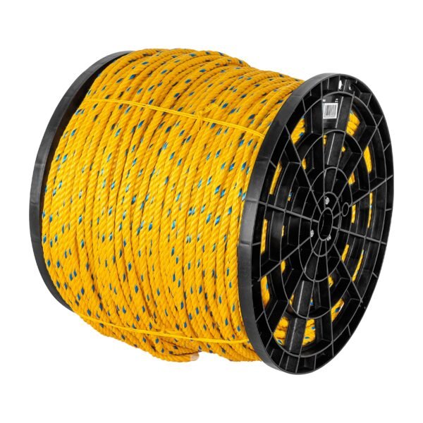 Kilo de cuerda amarilla de polipropileno 10mm carrete 20kg 44487