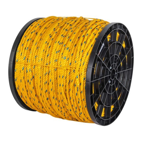 Metro de cuerda amarilla de polipropileno 10mm carrete 440m 40177