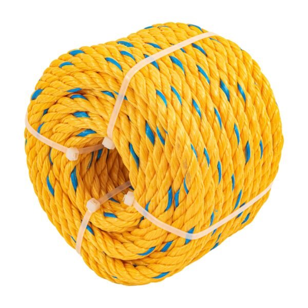 Metro de cuerda amarilla de polipropileno 11 mm rollo 18m 40096