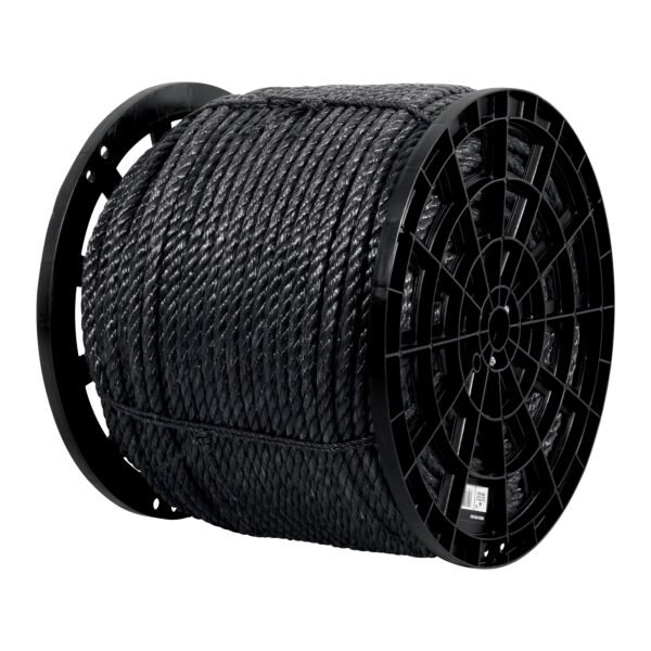 Kilo de cuerda negra de polipropileno 16 mm carrete 30kg 40768