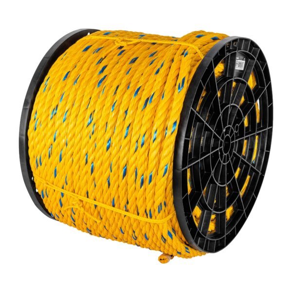 Kilo de cuerda amarilla de polipropileno 19mm carrete 30kg 44491