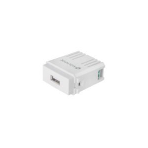 CUSB-IB.jpg Módulo puerto USB línea Italiana color blanco Volteck 48109