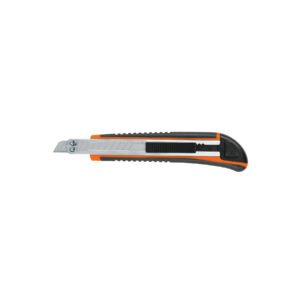 Cutter 9 mm profesional con alma metálica y grip Truper 16971