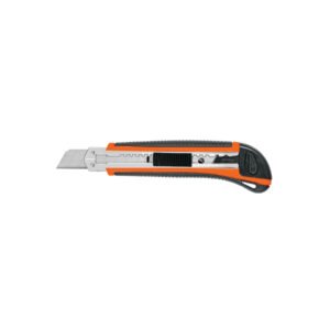Cutter 18 mm profesional con alma metálica y grip Truper 16977