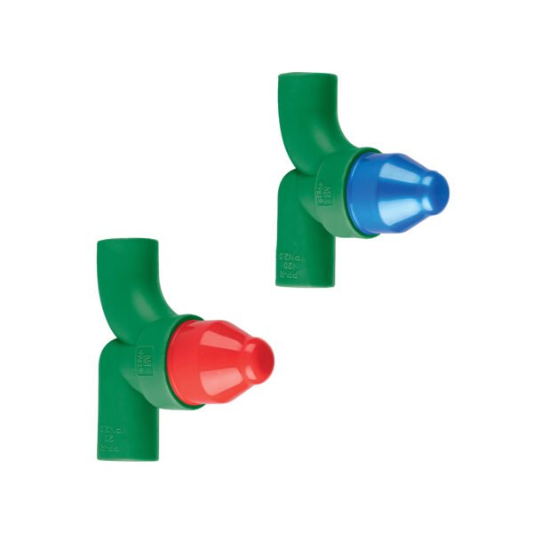 Juego de 2 llaves de empotrar PPR para regadera 1/2 FOSET 44449