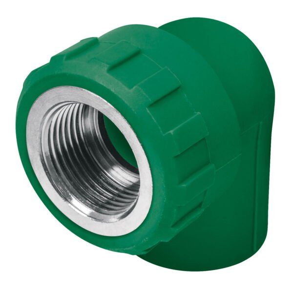 Codo 90° PPR 1/2 rosca hembra con inserto metálico Foset 49861