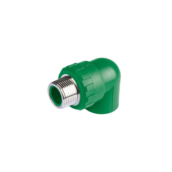 Codo 90° PPR  3/4 rosca macho con inserto metálico Foset 49856