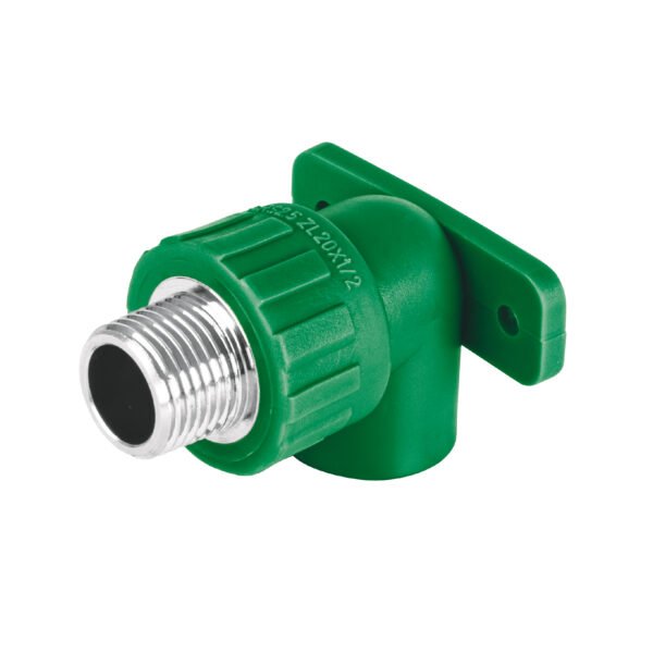 Codo oreja 90° PPR  1/2 macho con inserto metálico Foset 45265