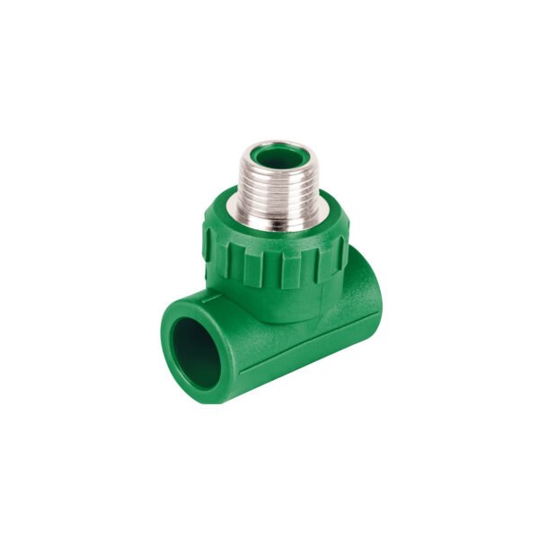 Tee macho de PPR 1/2 con inserto metálico Foset 49838