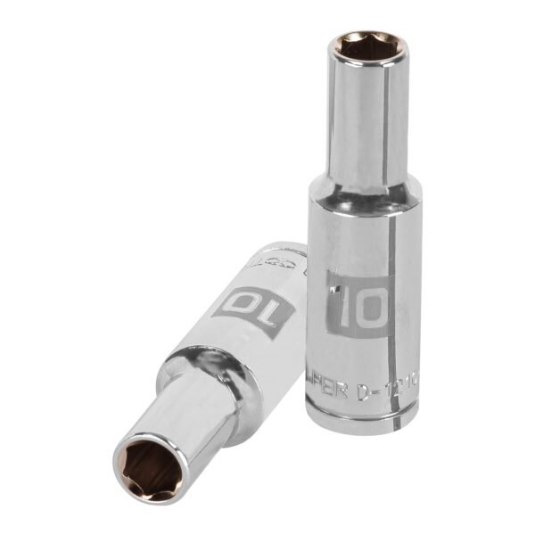 Dado largo de 10 mm 6 puntas cuadro 1/2 Truper 13350