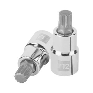 Dado punta corta bristol M12 cuadro 1/2 Truper 101274