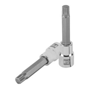 Dado punta larga bristol M12 cuadro 1/2 Truper 101302